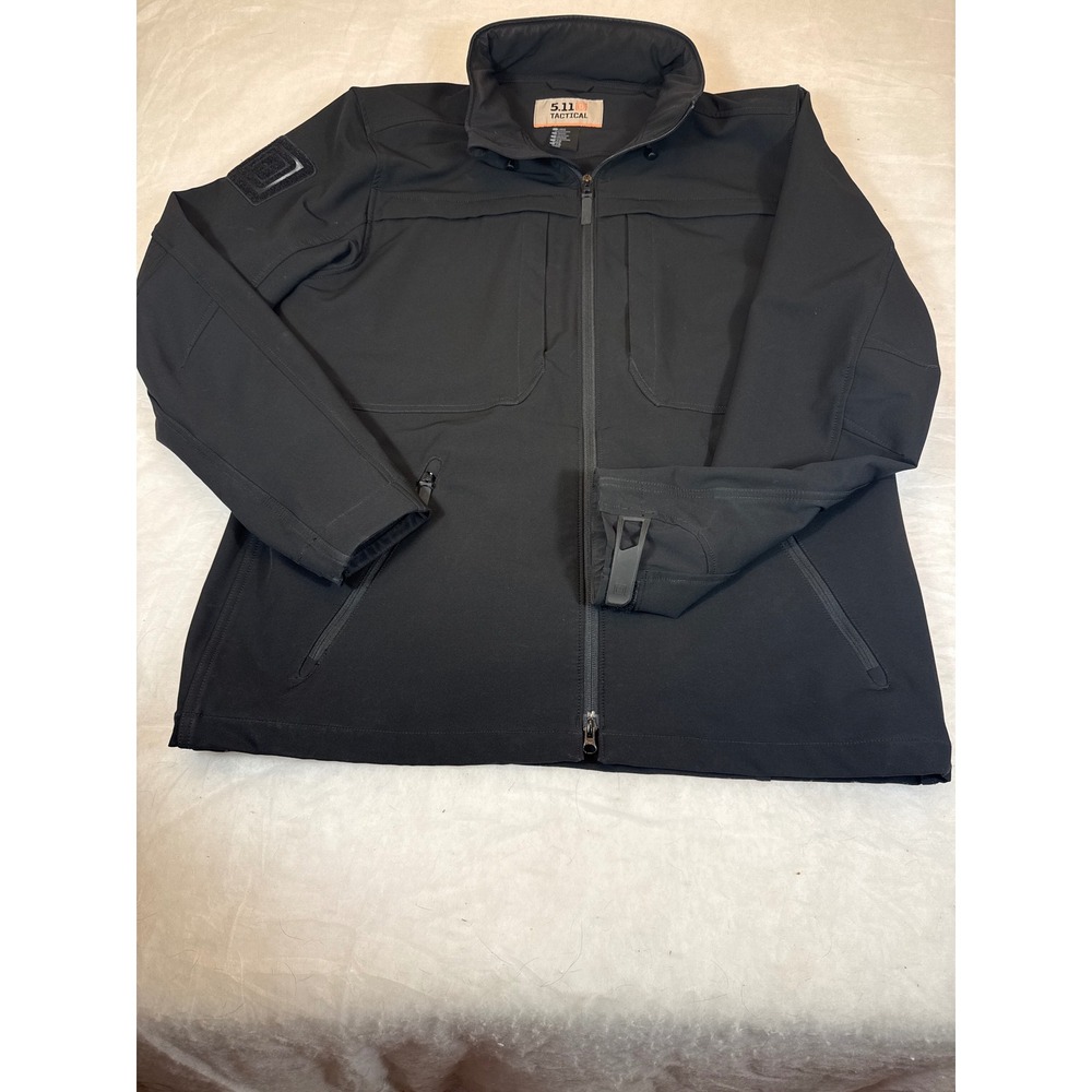 5.11 Tactical Sabre 2.0 Softshell Jacket Mens Large Black Water Resistant Coat L
